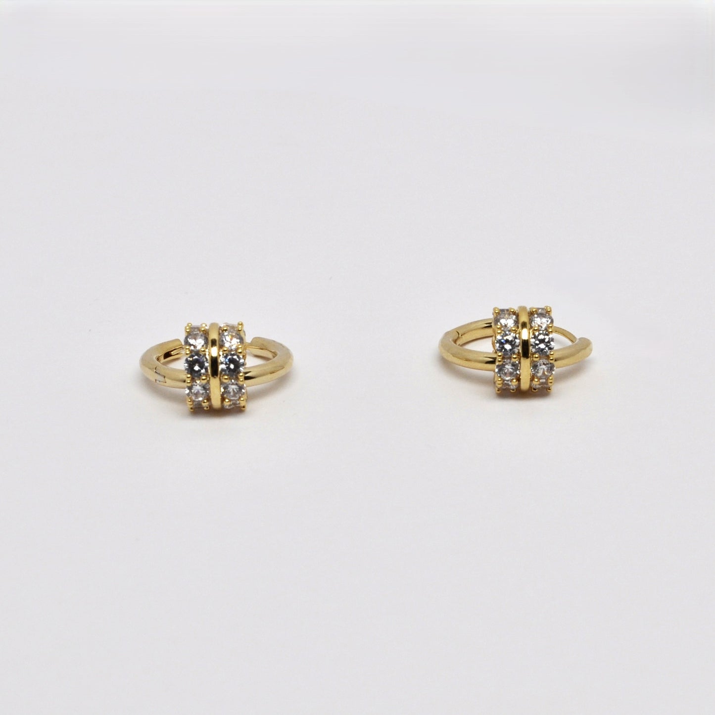 Huggie Bling Hoop Earrings