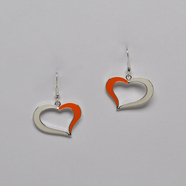 Swirl Heart Earrings