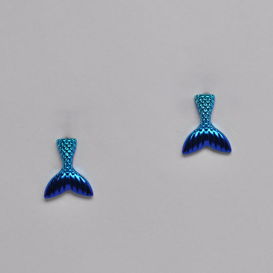 Metallic Mermaid Tail Earrings