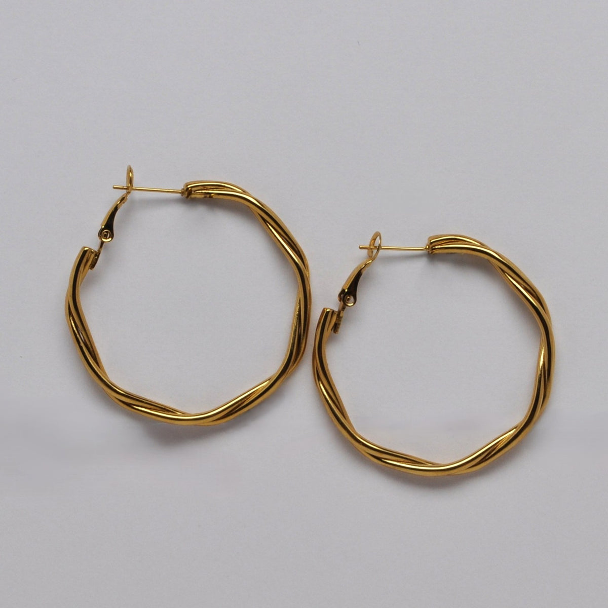 Twist Design Hoops
