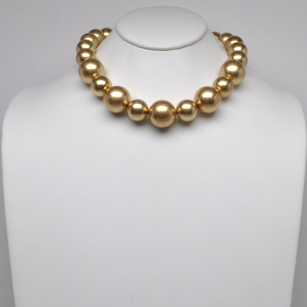 Graduated Sphere Collar Necklace