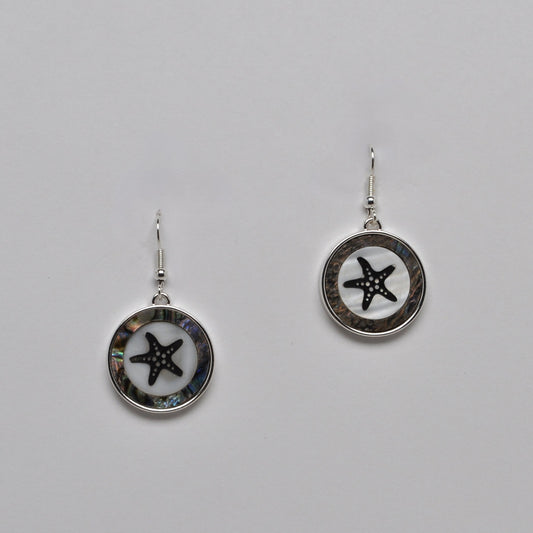 Starfish Nautical Drop Earrings