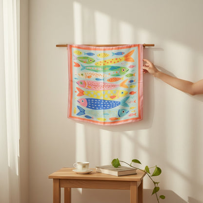 Vibrant Design Square Scarf