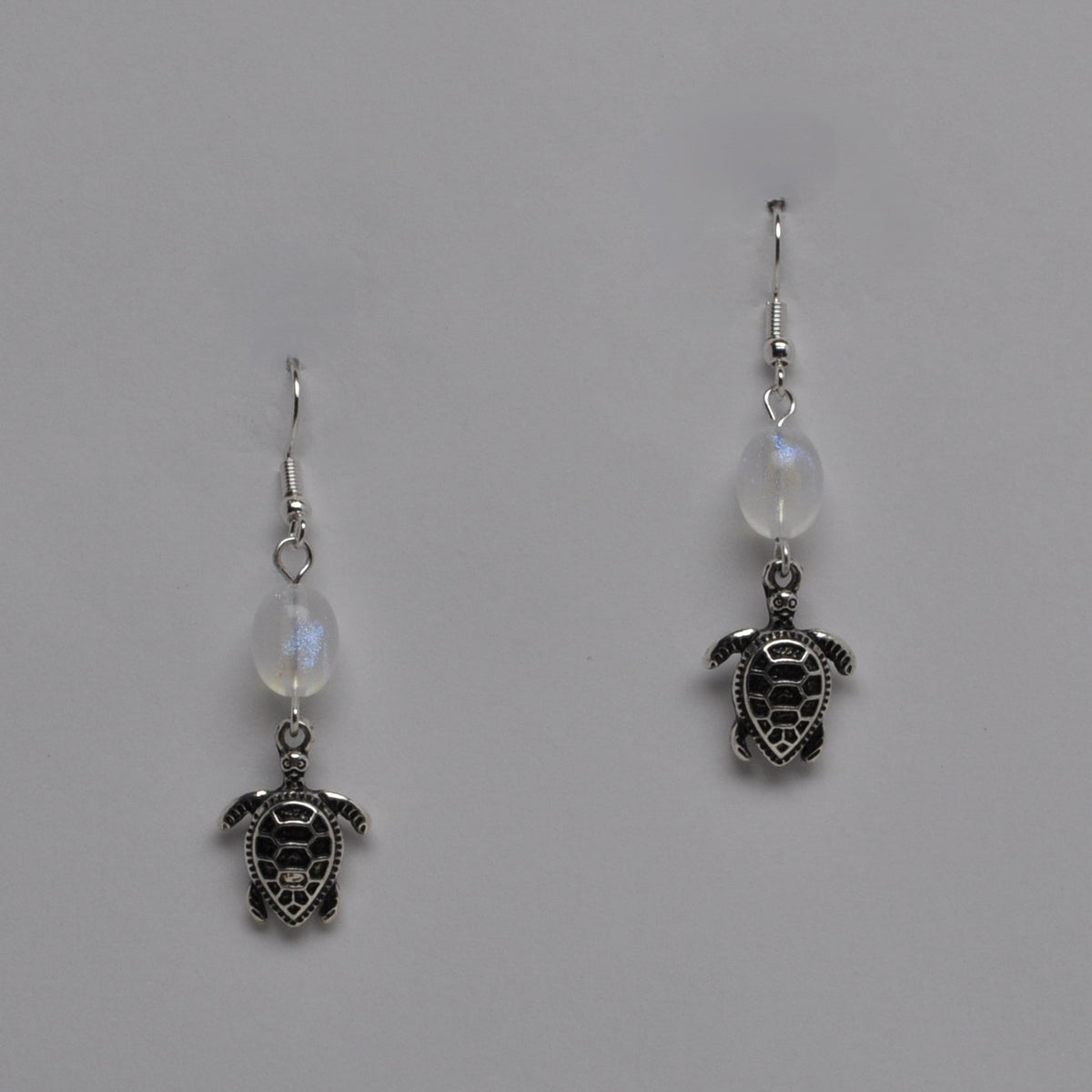 Turtle Bead Drop Earrings