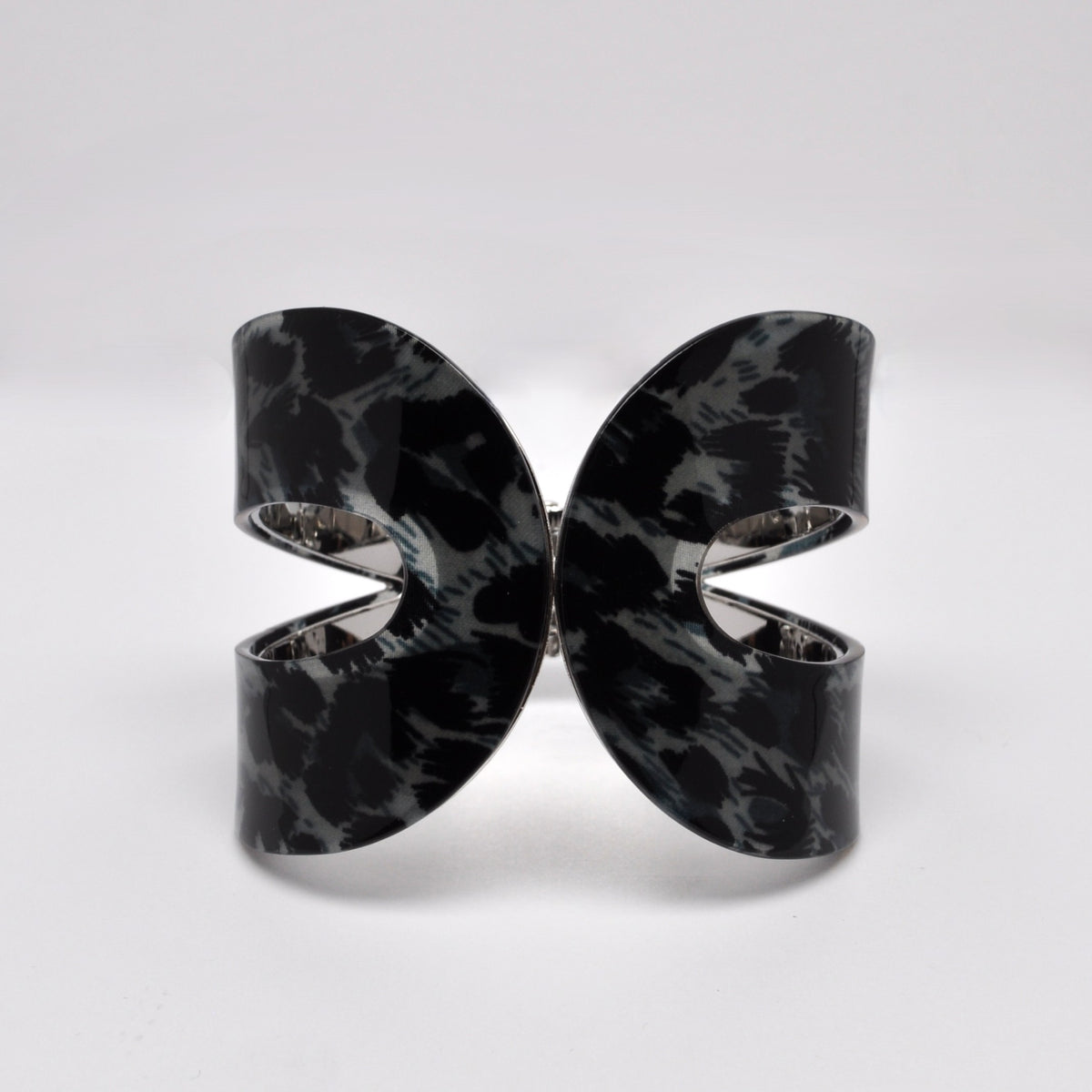 Lucite Leopard Retro Cuff