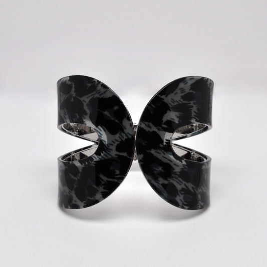 Lucite Leopard Retro Cuff