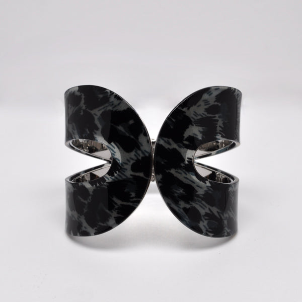 Lucite Leopard Retro Cuff
