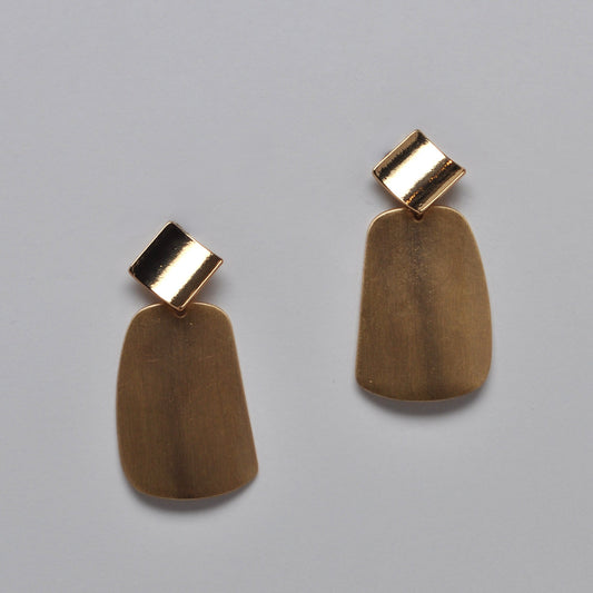 Geometric Sleek Soft Rectangular Earrings
