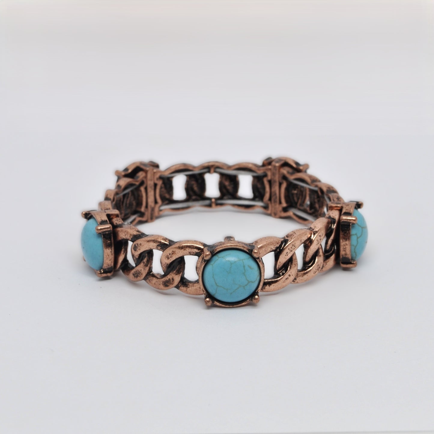 Chunky Chain Western Stretch Bracelet