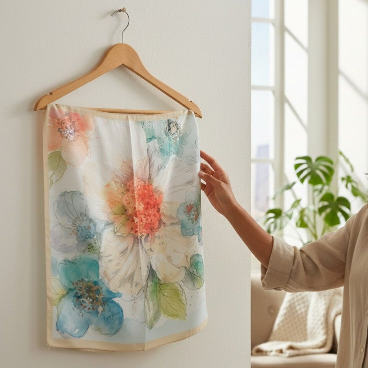Vibrant Design Square Scarf