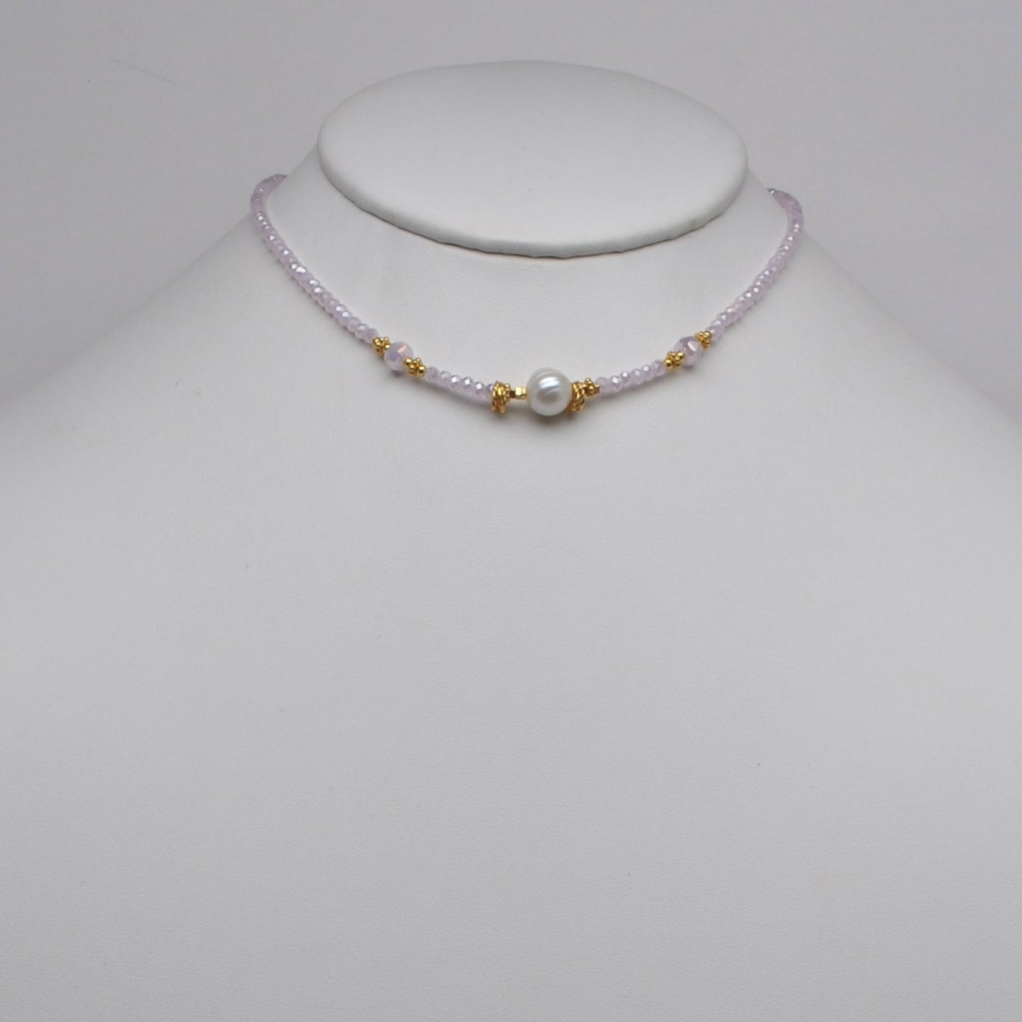 Thin Pearl Beaded Boho Necklace
