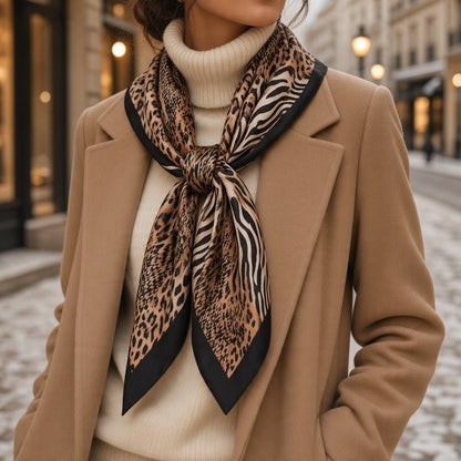 Animal Print Mix Scarf