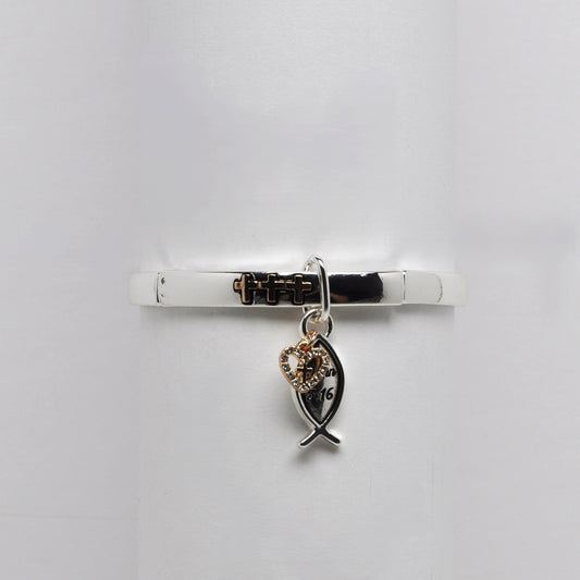 Religious Cross w/Charms Bracelet