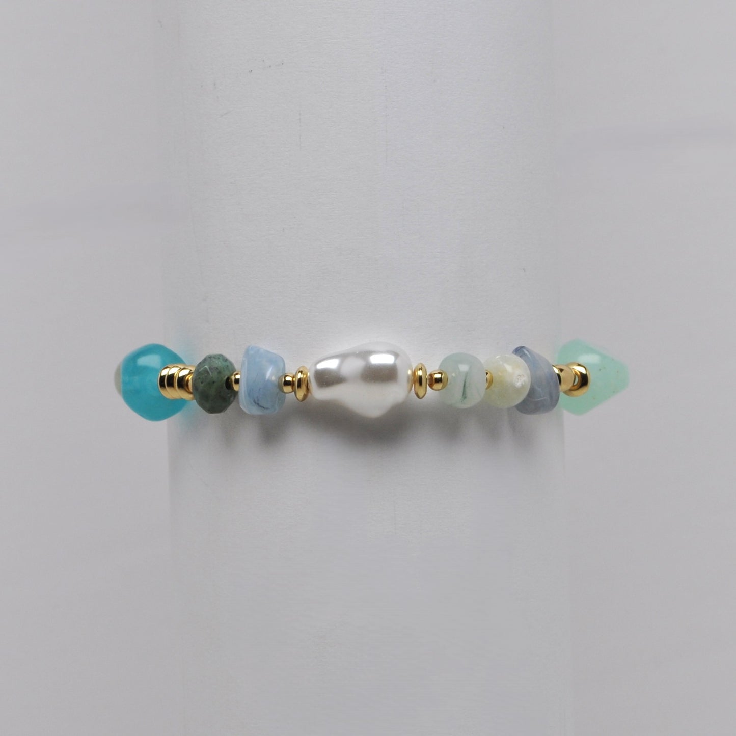 Beaded Mix Textured Pearl Bracelet