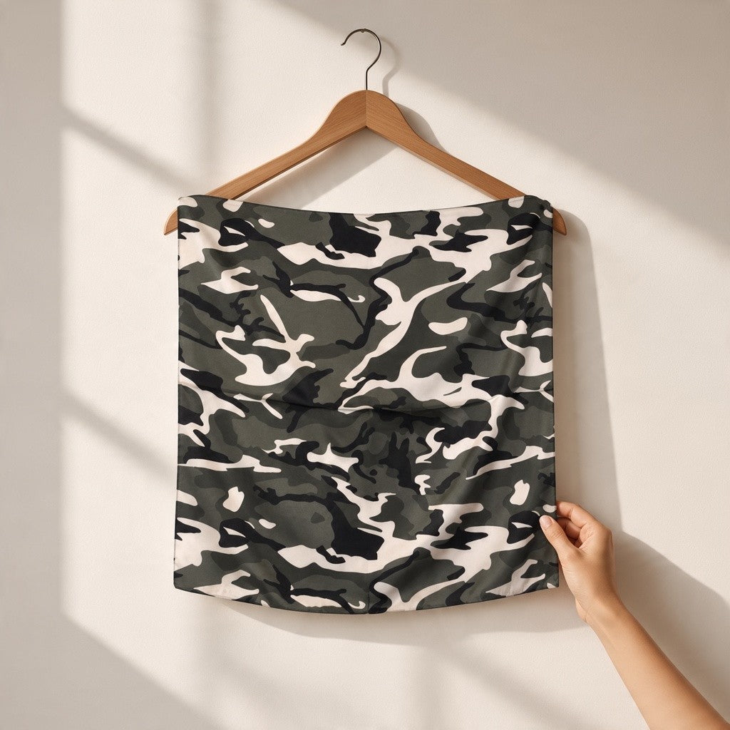 Camo Print Scarf