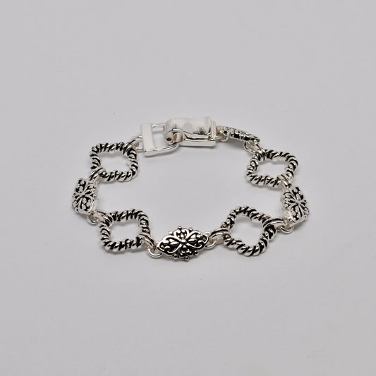 Filigree Twist Rope Textured Bracelet