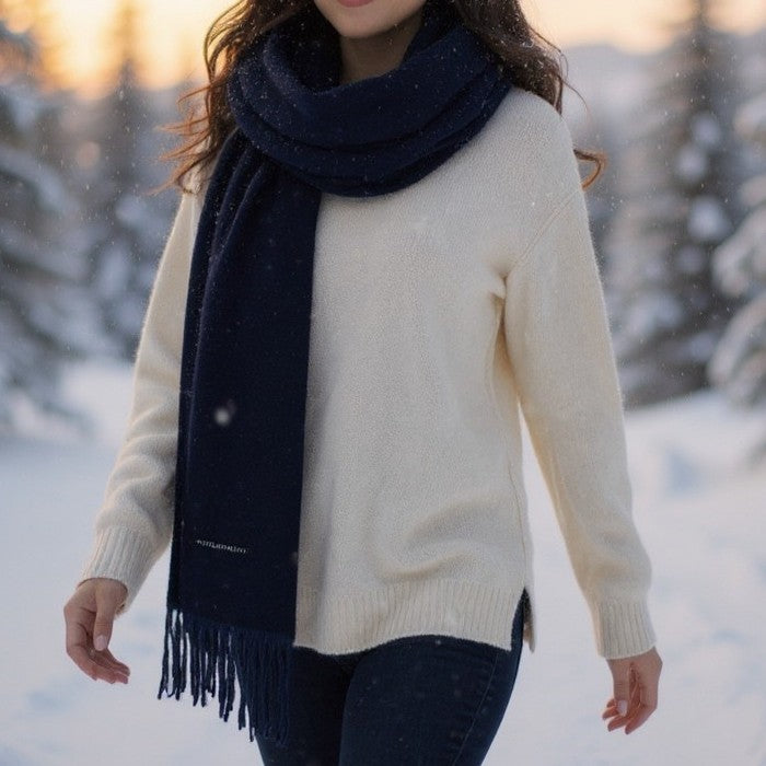 Cashmere Fringed Scarf