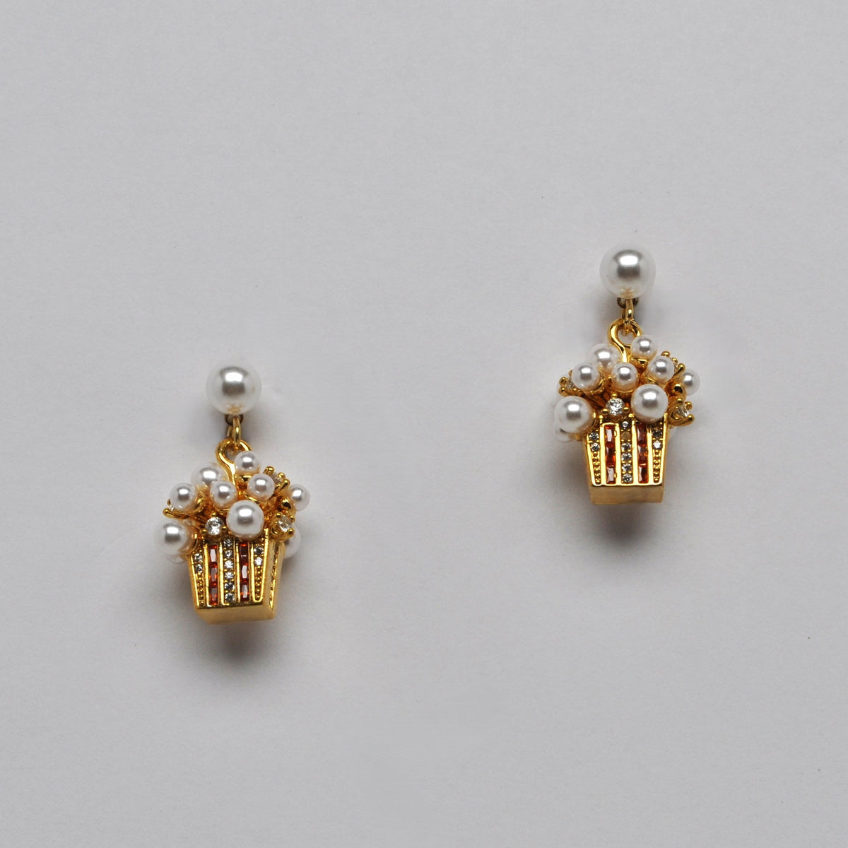 Pearl Popcorn Drop Earrings