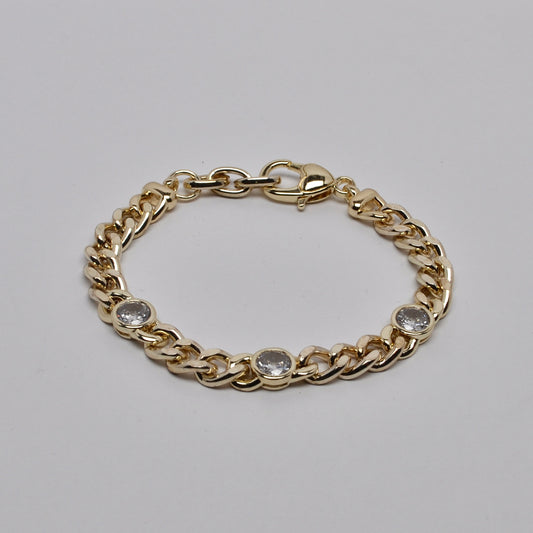 Rhinestone Chunky Bracelet