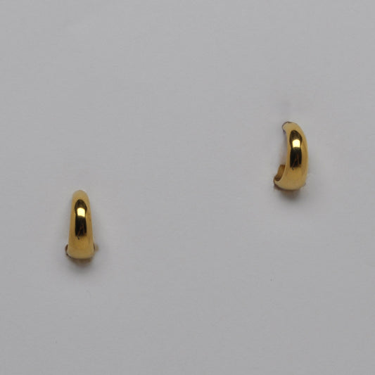 Chunky Huggie Hoop Earrings