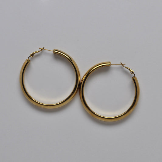 Classic Thick Hoop Earrings