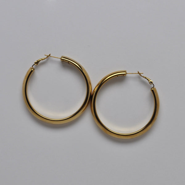 Classic Thick Hoop Earrings