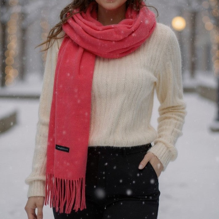 Cashmere Fringed Scarf