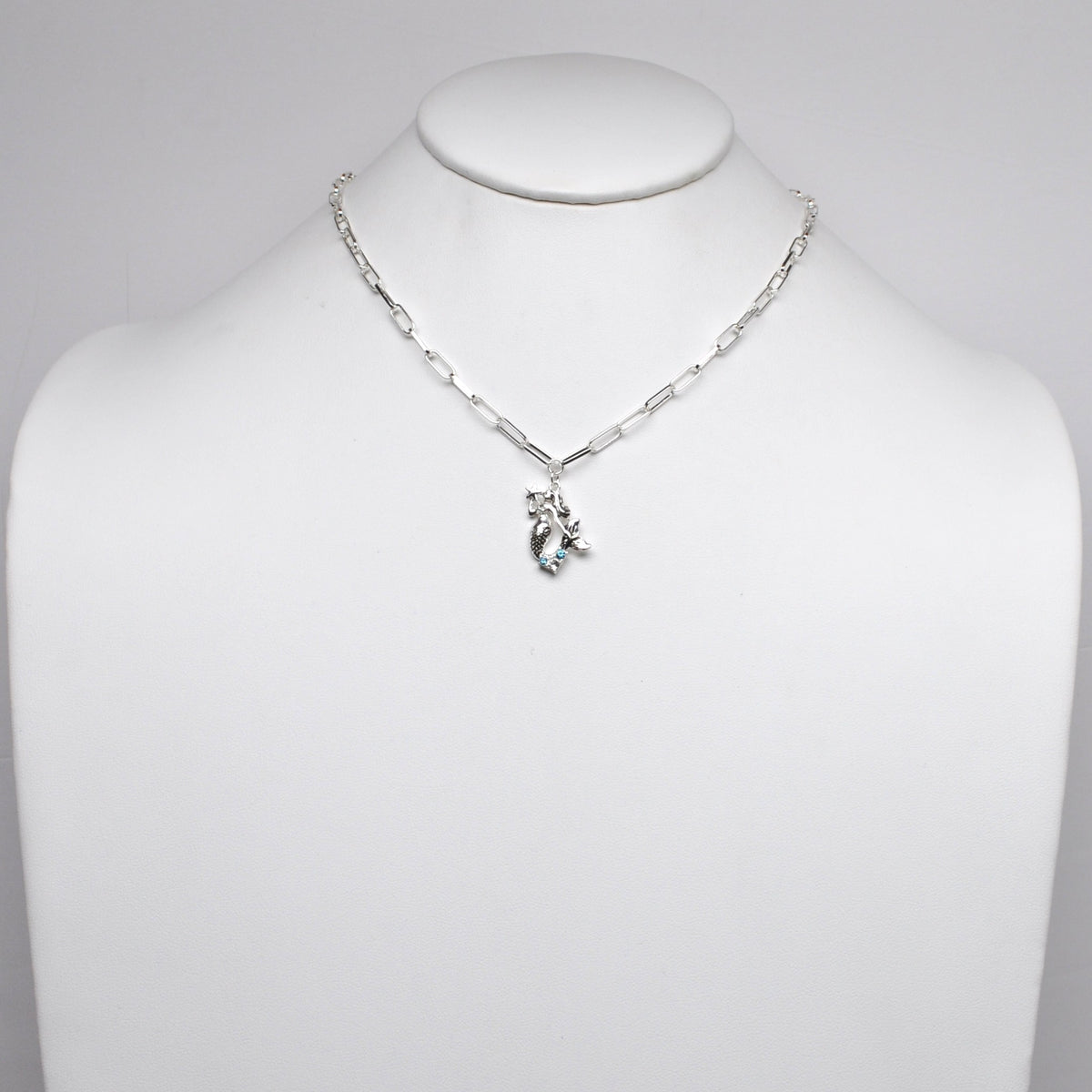 Paperclip Chain Mermaid Nautical Necklace