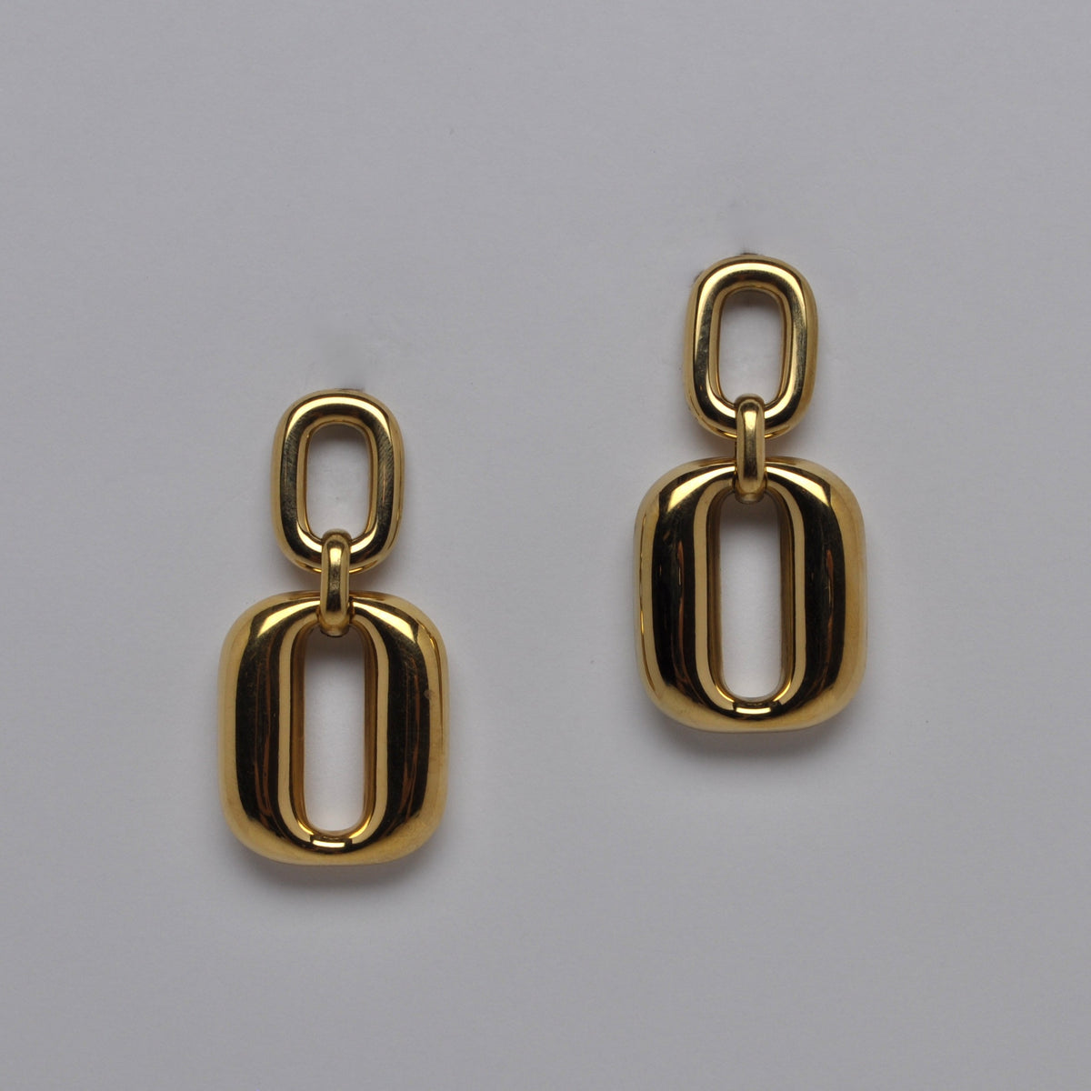 Chunky Link Drop Earrings
