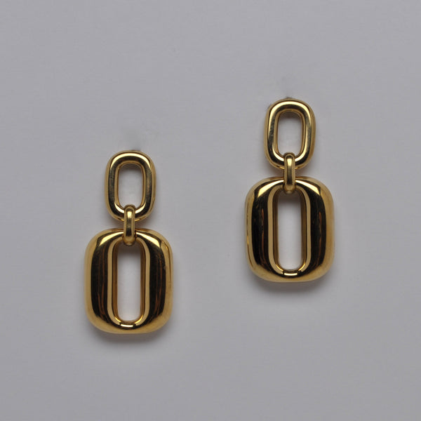 Chunky Link Drop Earrings