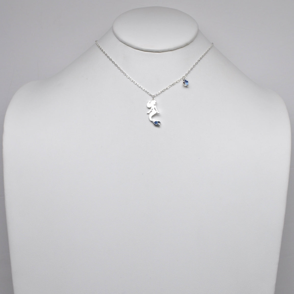 Mermaid Rhinestone Pendant Necklace