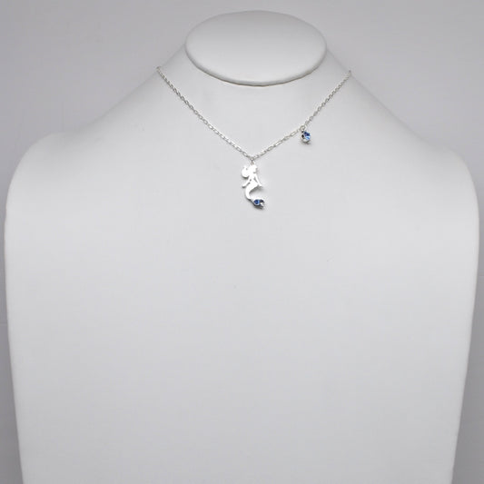 Mermaid Rhinestone Pendant Necklace
