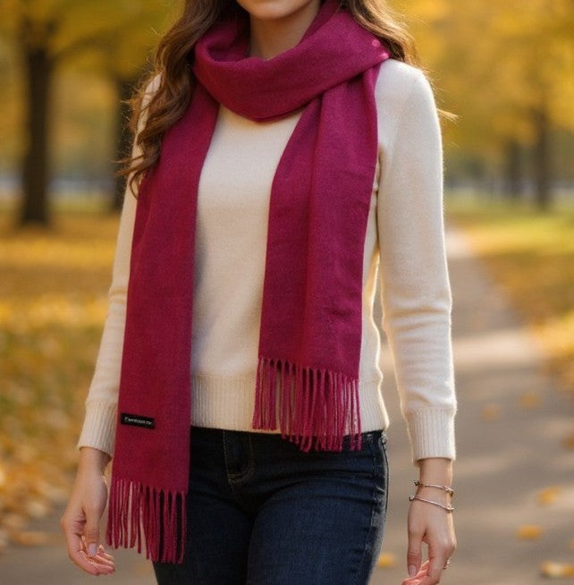 Cashmere Fringed Scarf