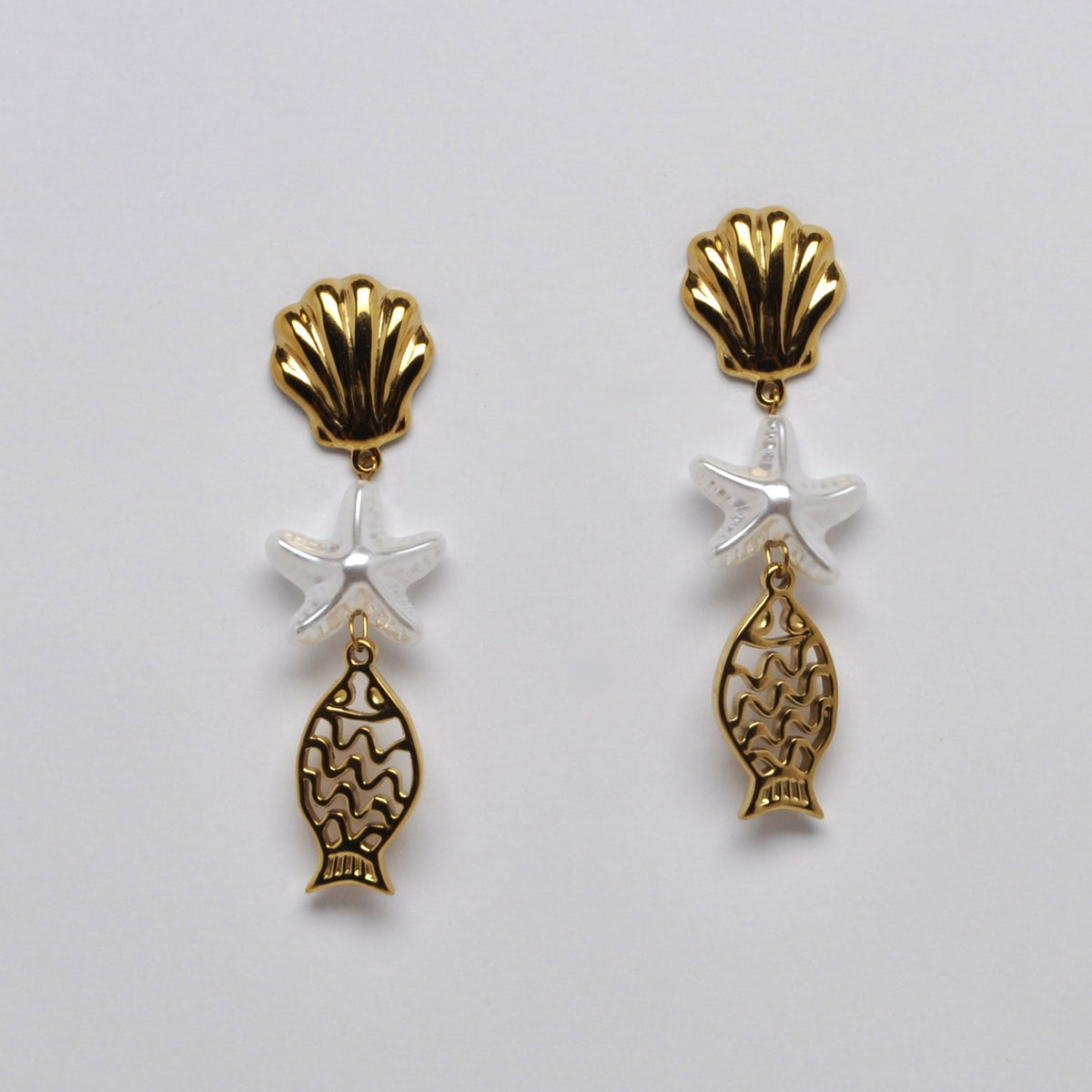 Nautical Sealife Dangle Earrings