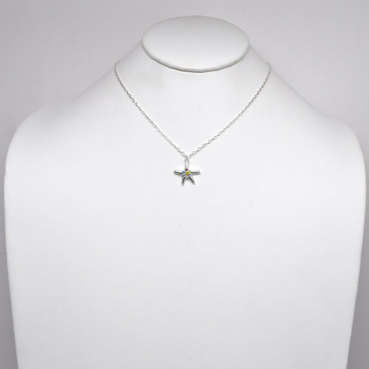 Starfish Bling Pendant Necklace