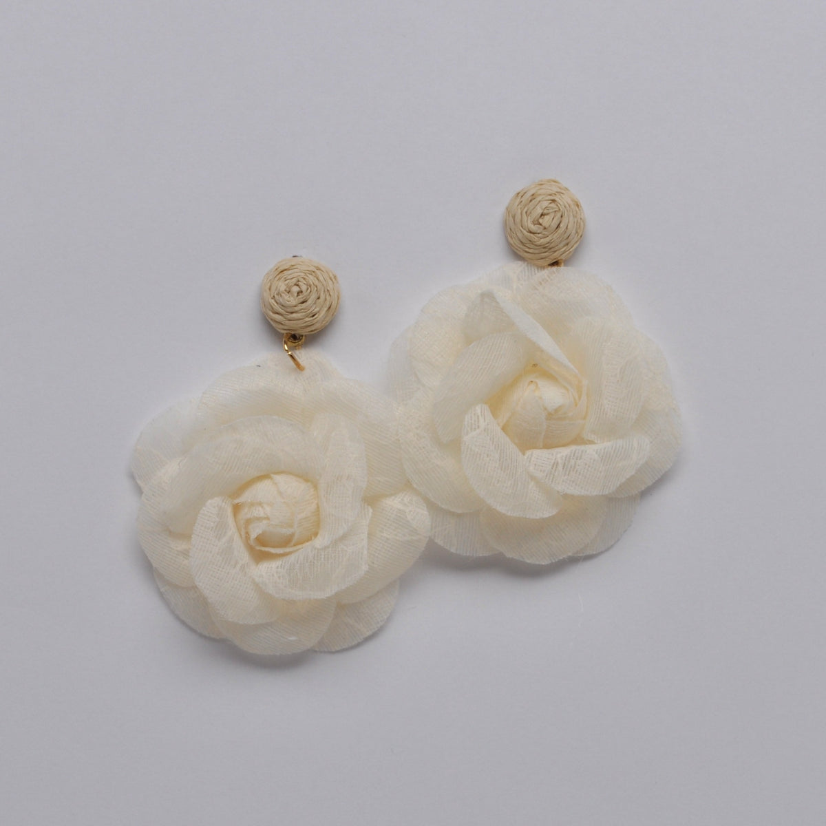 Lace Flower Tulle Earrings