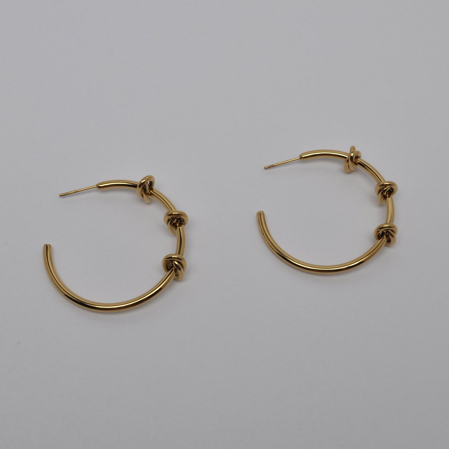 Knot Hoop Earrings