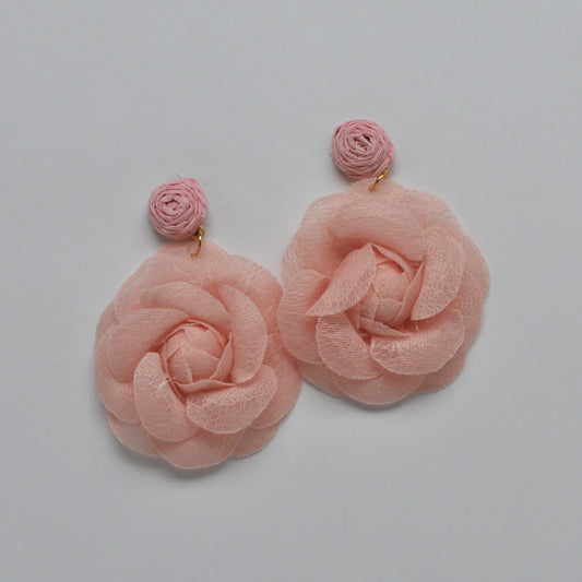 Lace Flower Tulle Earrings