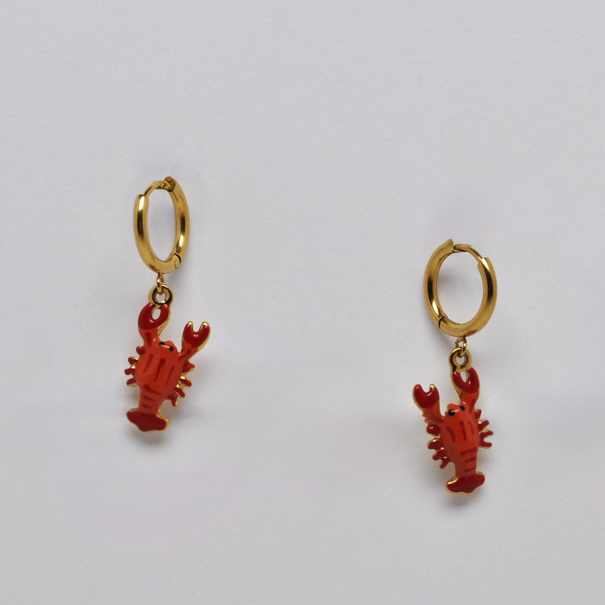 Cuff Lobster Dangle Earrings