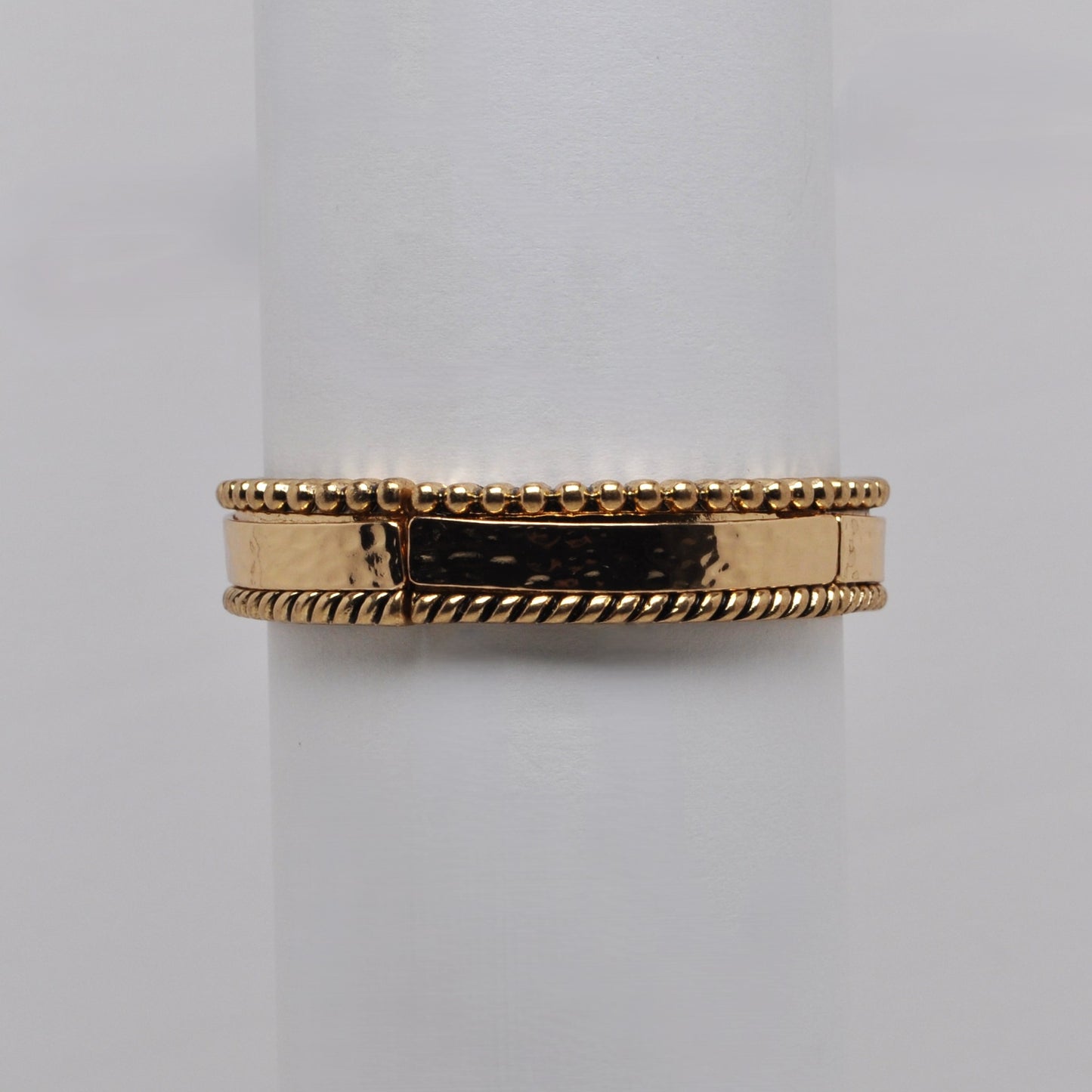 Stretch Hammered Textured Bracelet