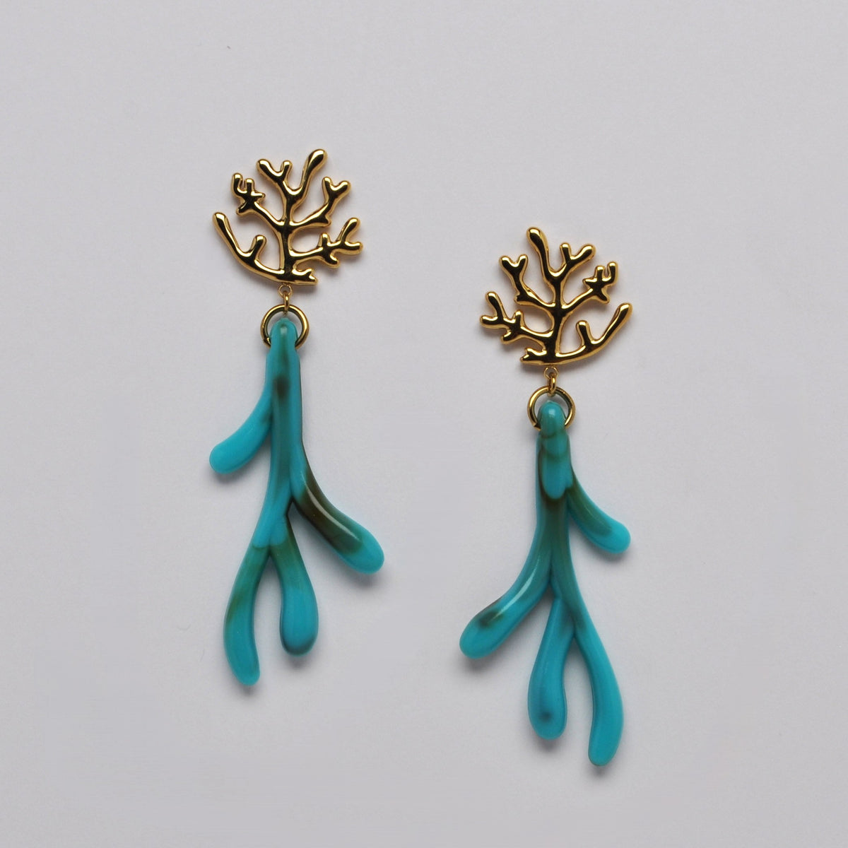 Coral Branch Inspired Dangle Earrings