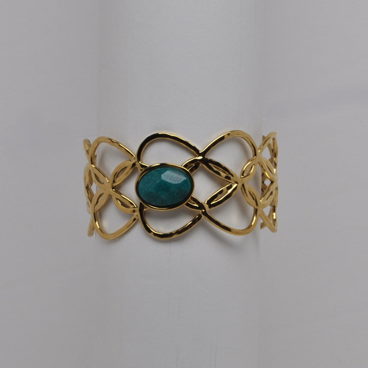 Filigree Intertwining Cutout Cuff Bracelet