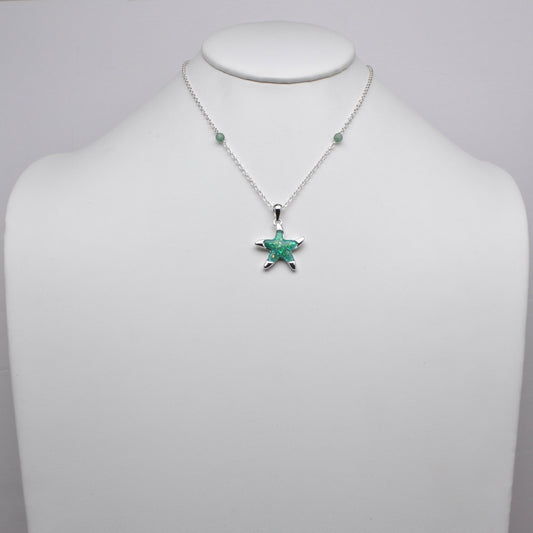 Starfish Pendant Chain Link Necklace