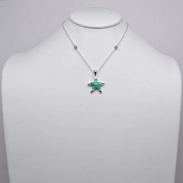 Starfish Pendant Chain Link Necklace