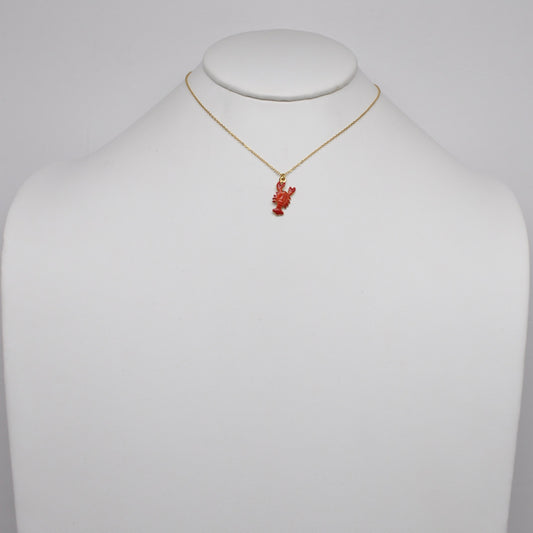 Lobster Pendant Nautical Necklace