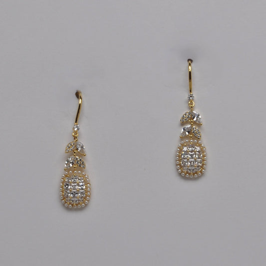 Bling Petal Style Drop Earrings