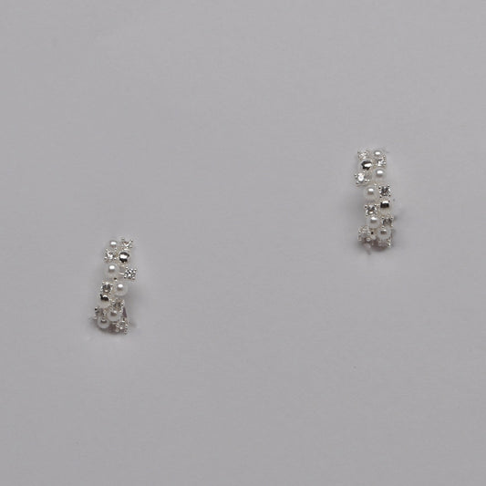 Cluster Mini Hoop Style Earrings