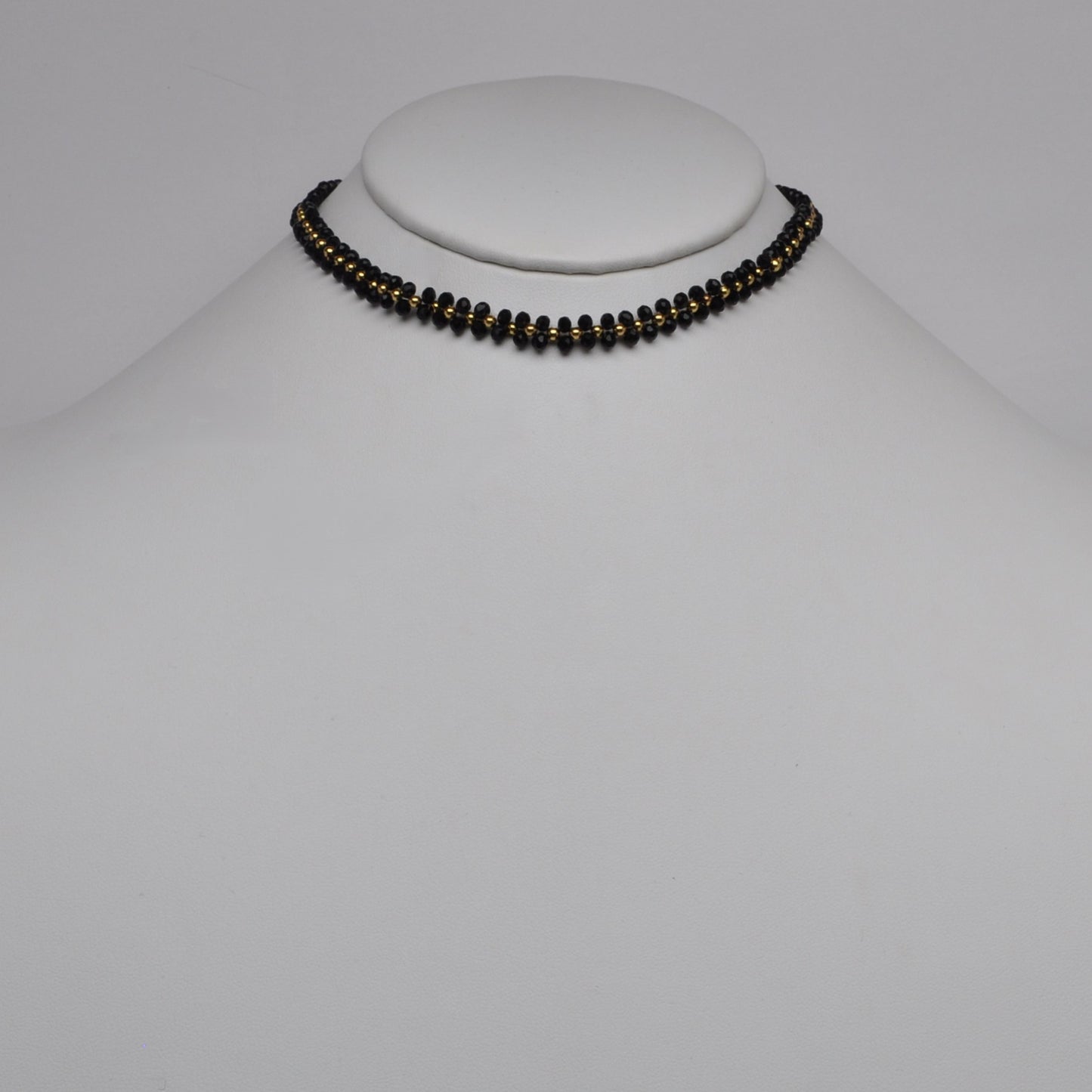Double Beaded Intricate Choker Necklace