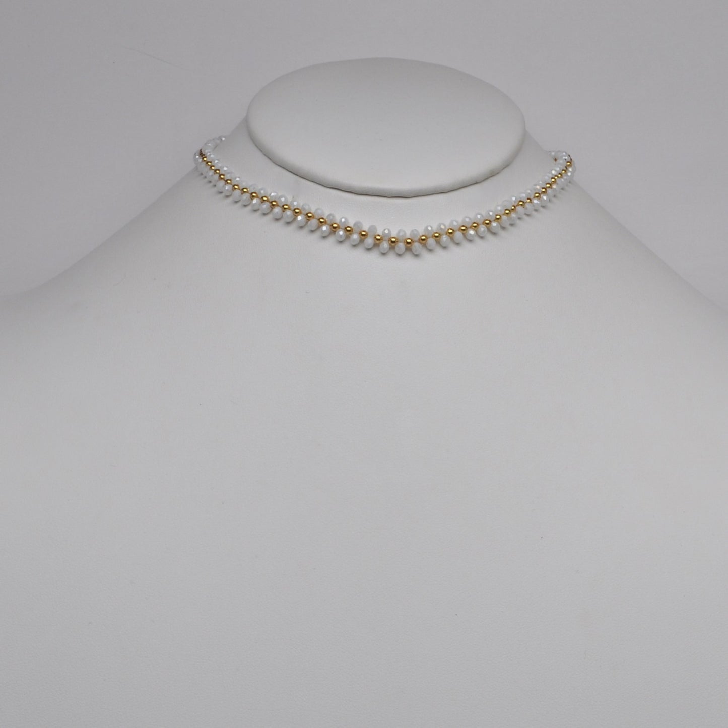 Double Beaded Intricate Choker Necklace