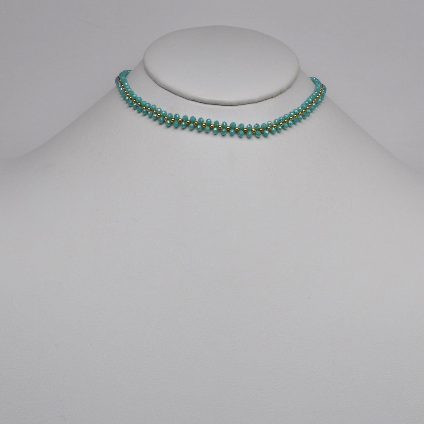 Double Beaded Intricate Choker Necklace